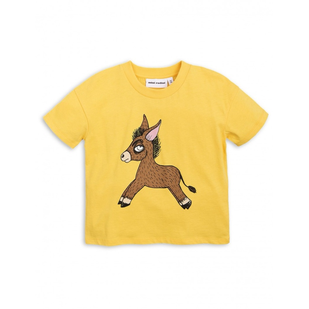 Mini Rodini Donkey SS Tee Yellow - NWT
